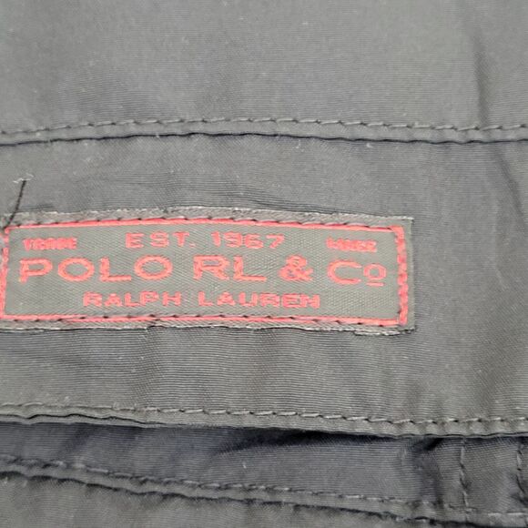 Ralph-Lauren Fleece Jacket Large 23x27 Black - Picture 4 of 16